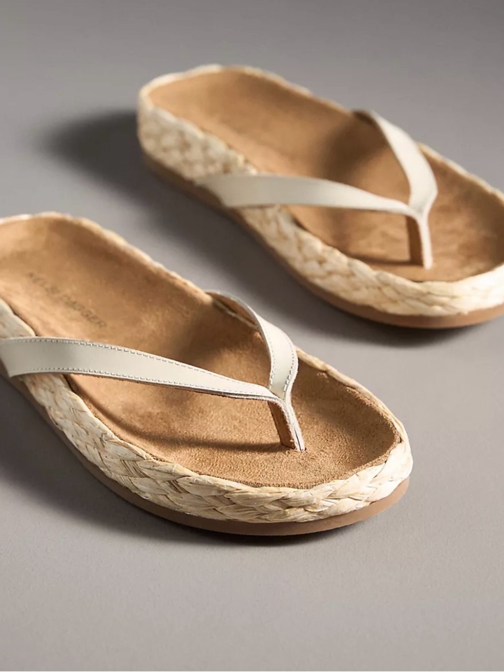 Kelsi Dagger Softy Braided-Rafia Thong Sandal